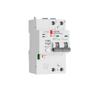 GRD9S-F100WL-2P Smart RCBO with WiFi control side view